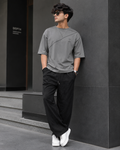 Urban Minimalist Oversized T-Shirt & Relaxed Fit Pants Set