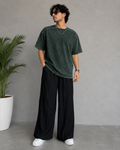 Men's Acid Wash Oversized T-Shirt & Lower Co-Ord Set | Premium Streetwear Outfit