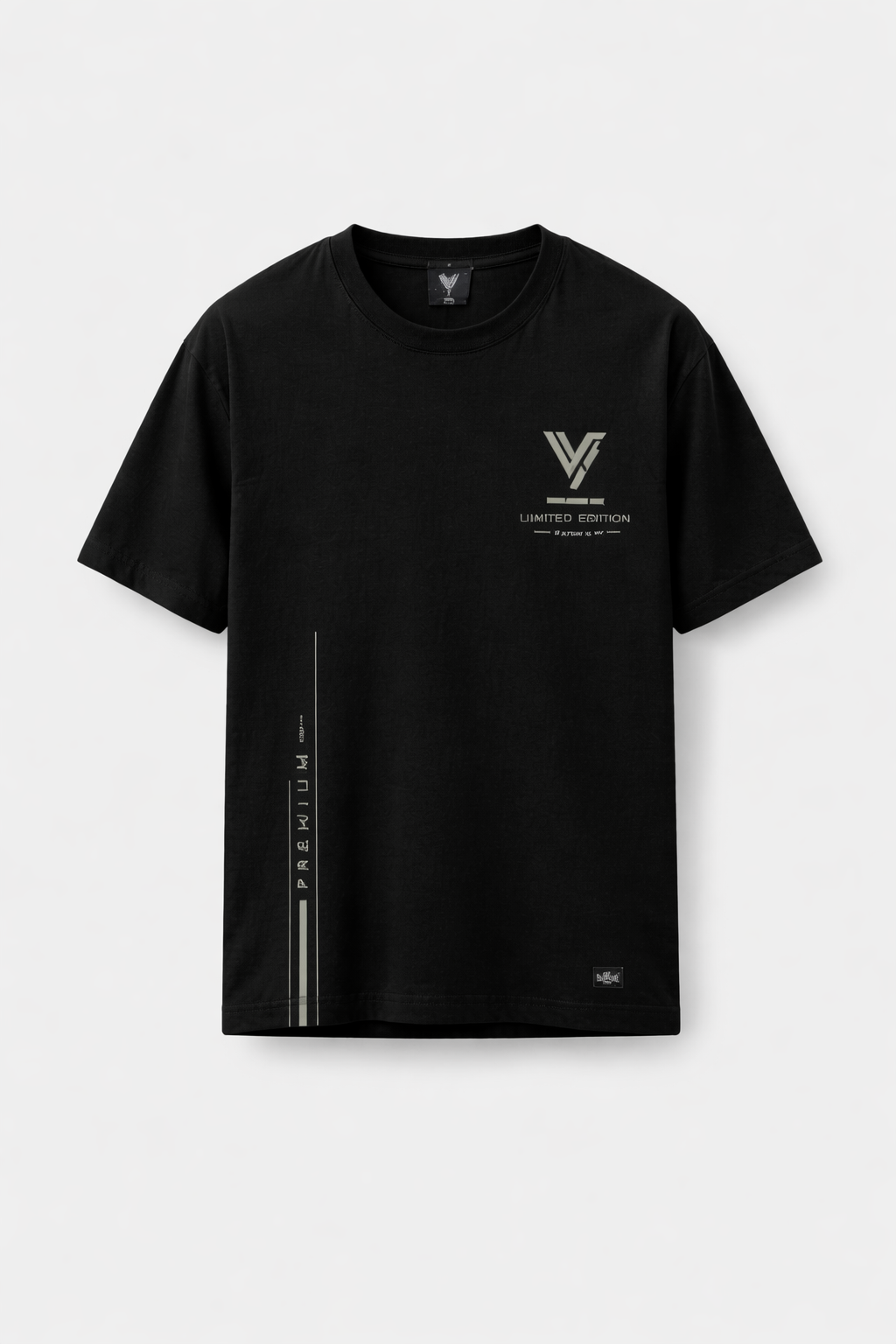 Premium Black & Grey Oversized T-Shirt & Cargo Jogger Set