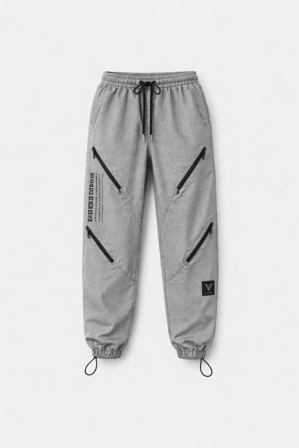 Premium Black & Grey Oversized T-Shirt & Cargo Jogger Set